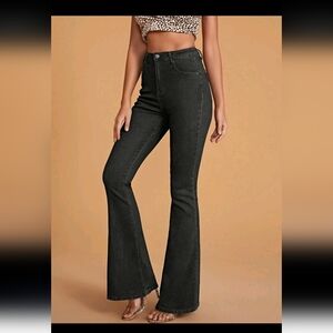 Shein High Waist Flare Leg Jeans NEW